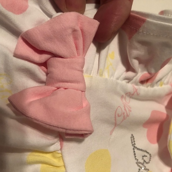 Little A Janice Pastel Hearts Heart Print Legging Set - Bright White - Picture 11 of 11